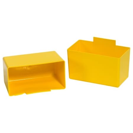 Bsc Preferred 5 1/8 x 2 3/4 x 3'' Yellow Shelf Bin Cups, 48PK BUY00014270